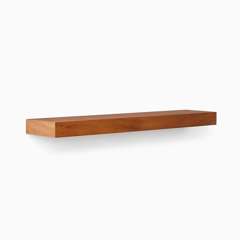 Volume Floating Shelves Cool Walnut West Elm UK